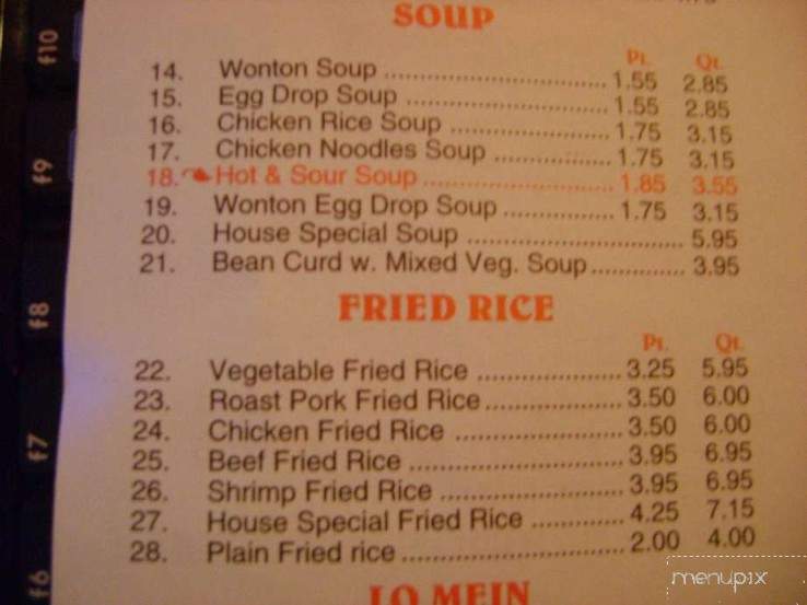 Dynasty Buffet - Ocean Springs, MS menu_pic