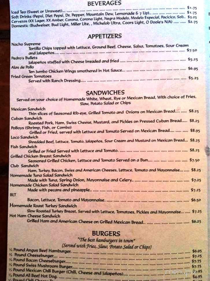 Don Pedros Coffee & Bakery - Santa Rosa Beach, FL menu_pic