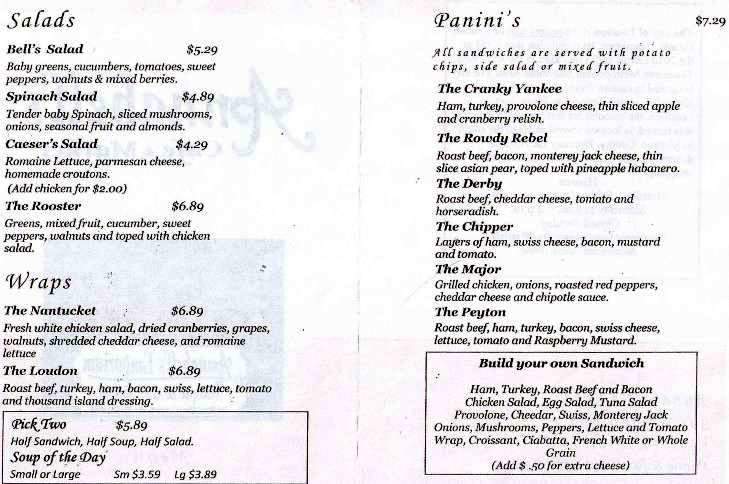 Annabell's Emporium and Cafe - Loudon, TN menu_pic