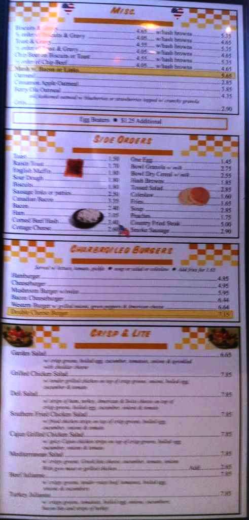 Blueberry Hill Pancake House - Mooresville, IN menu_pic