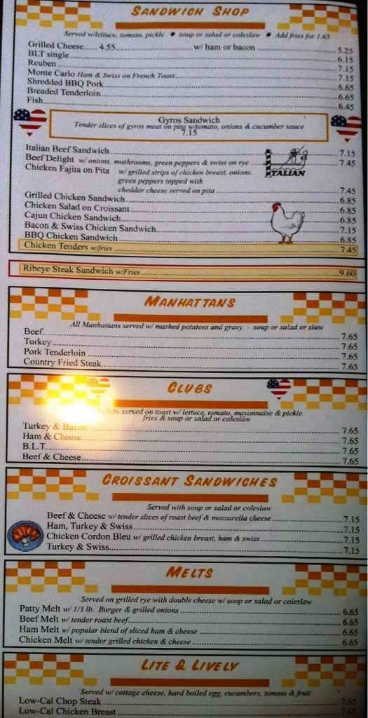Blueberry Hill Pancake House - Mooresville, IN menu_pic