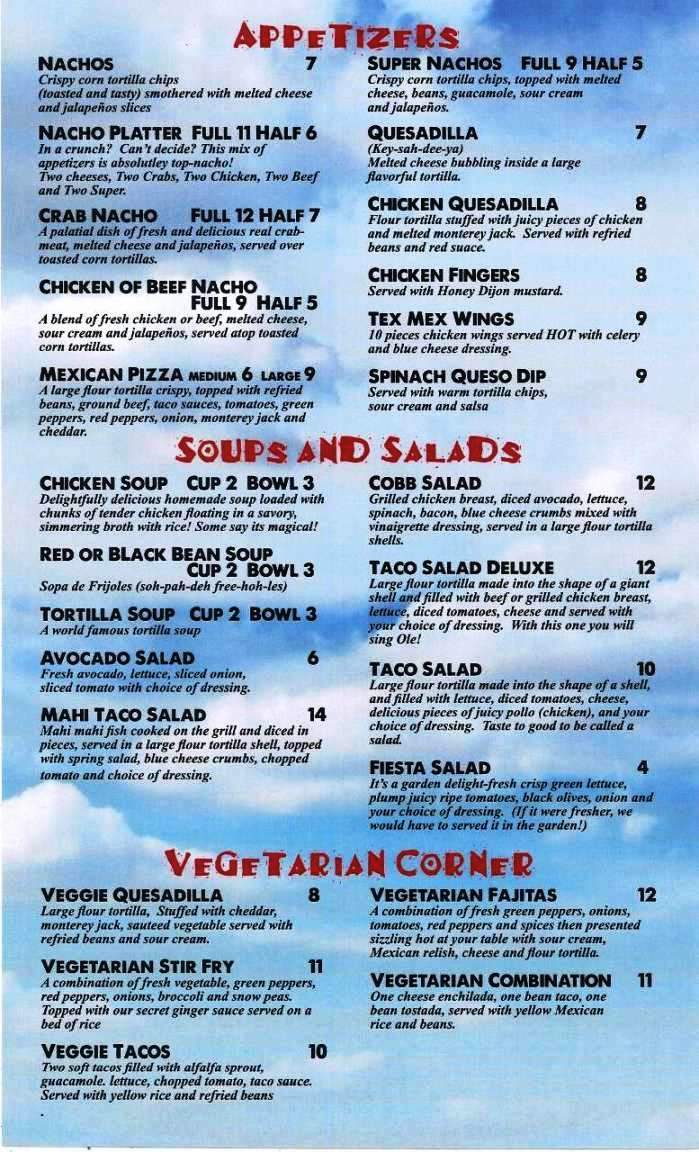 Cielito Lindo Dos - Fort Lauderdale, FL menu_pic
