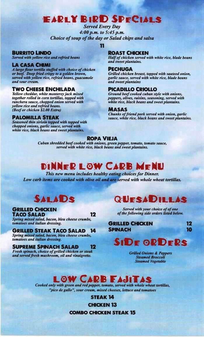 Cielito Lindo Dos - Fort Lauderdale, FL menu_pic