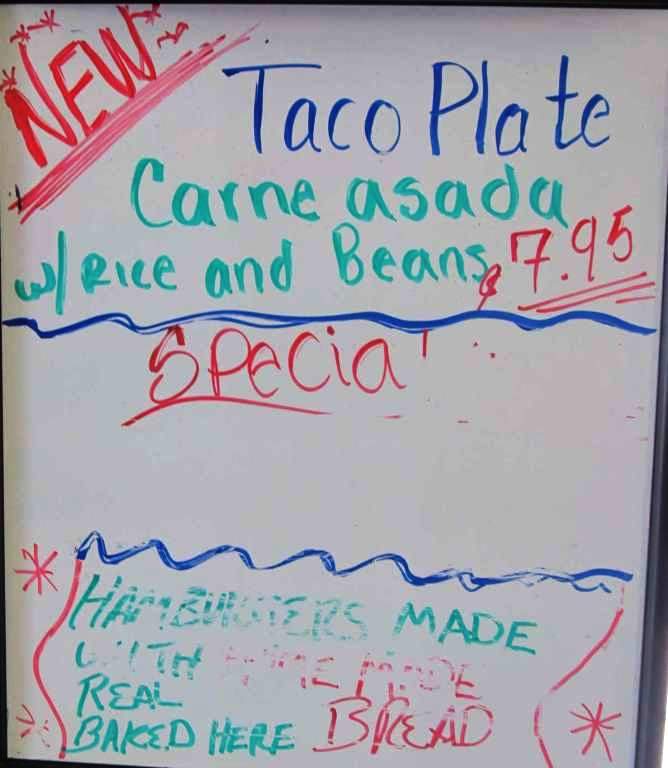 Corral Cafe - Fort Stockton, TX menu_pic