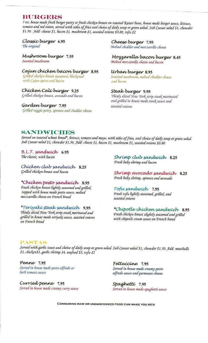 City Grill - Bellingham, WA menu_pic