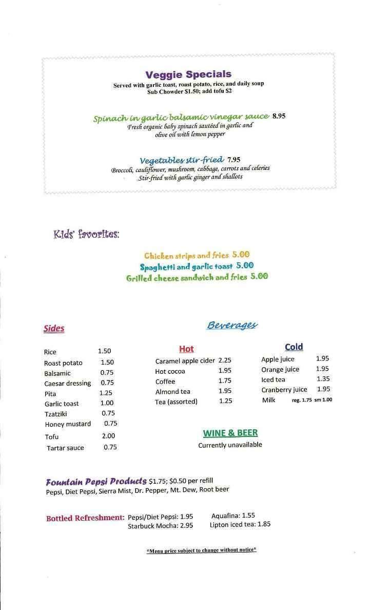 City Grill - Bellingham, WA menu_pic