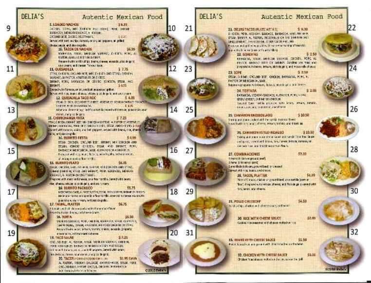 Delia's Taqueria - Soddy Daisy, TN menu_pic