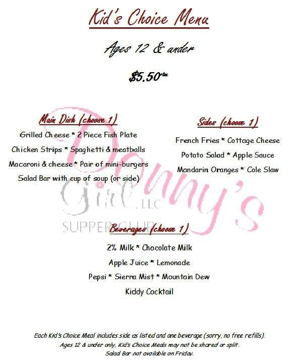 Donny's Girl - Watertown, WI menu_pic