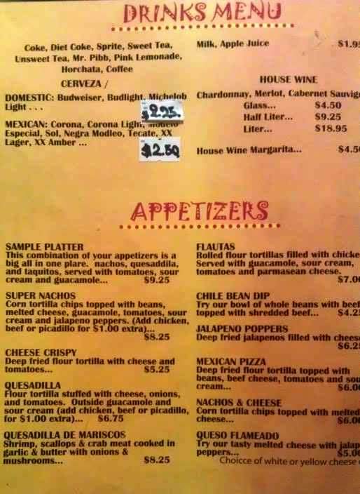 El Tequilas Mexican Restaurant - Melbourne, FL menu_pic