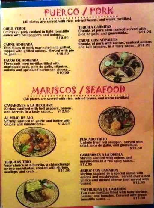 El Tequilas Mexican Restaurant - Melbourne, FL menu_pic