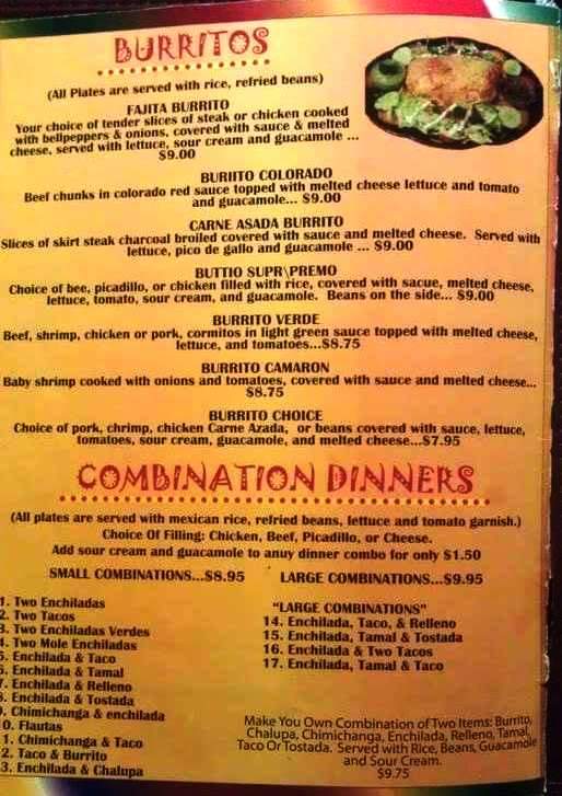 El Tequilas Mexican Restaurant - Melbourne, FL menu_pic