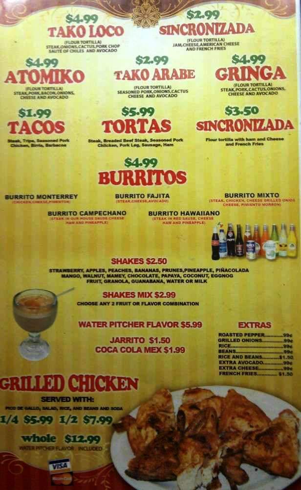 El Gran Tako - Lexington, KY menu_pic