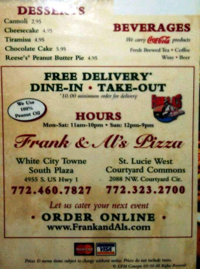 /380150801/Frank-Als-Pizzeria-Port-St-Lucie-FL - Port St Lucie, FL