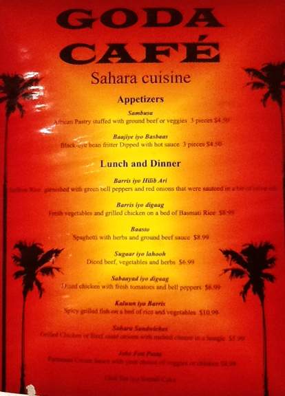 Goda Cafe - Minneapolis, MN menu_pic
