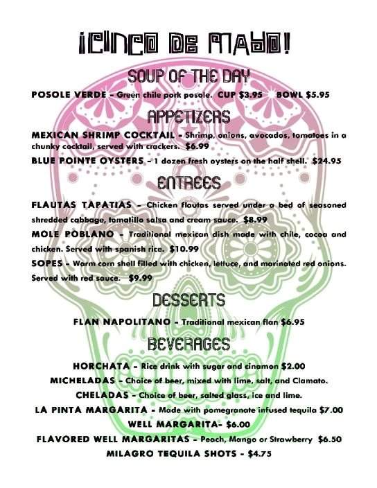 Grace O'Malley's Irish Pub - Ruidoso, NM menu_pic