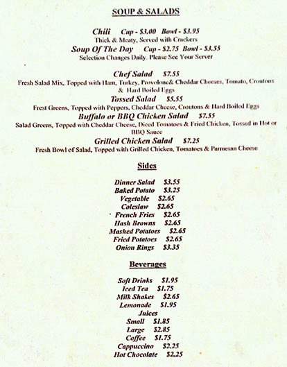 Grace Grill - Reynoldsburg, OH menu_pic