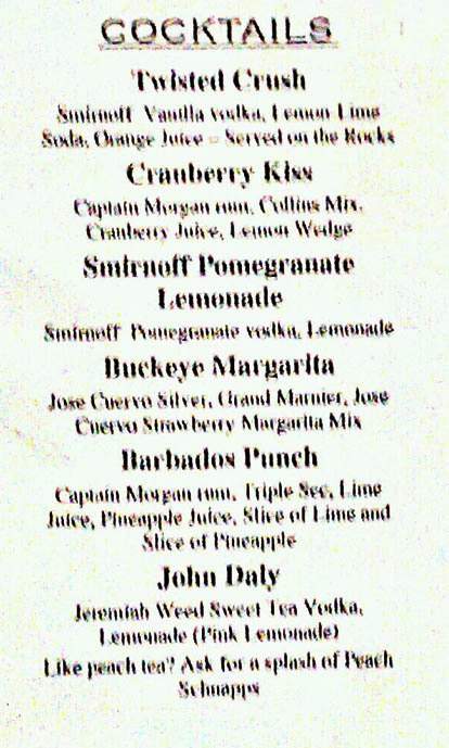 Grace Grill - Reynoldsburg, OH menu_pic