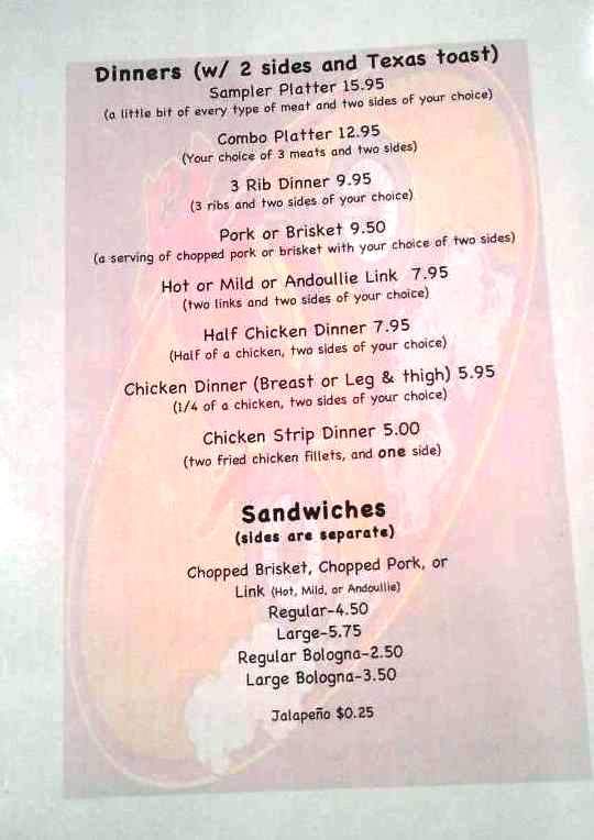 I'm A jerk too BBQ - Greenwood, AR menu_pic