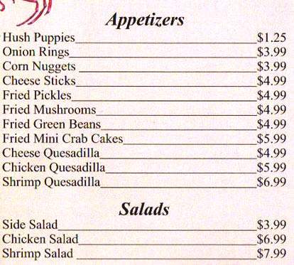 J's Seafood Restaurant - Panama City, FL menu_pic
