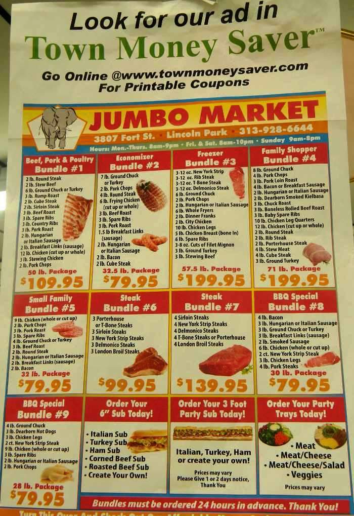 Jumbo Super Market - Lincoln Park, MI menu_pic