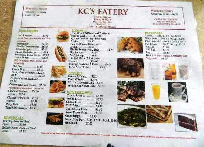 Kc's Eatery - Ecorse, MI menu_pic