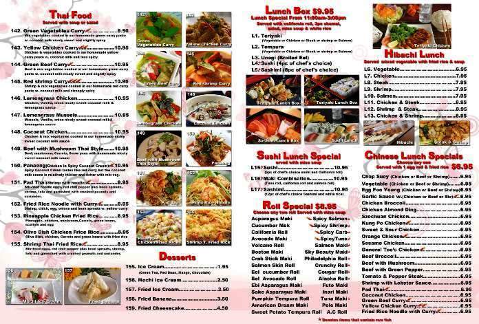 Kit Cho - Fort Atkinson, WI menu_pic