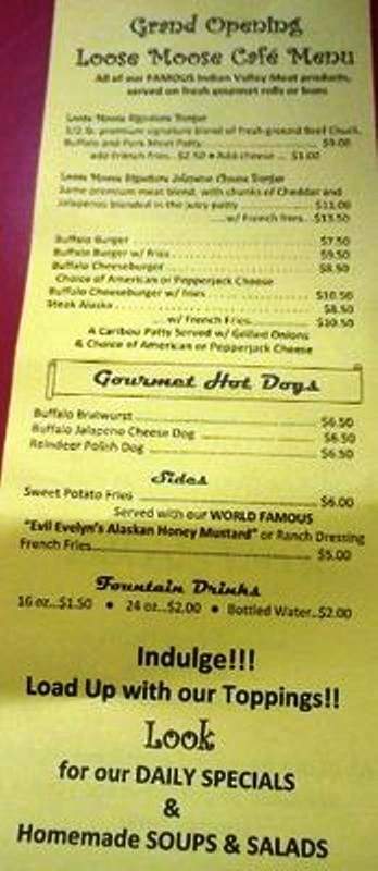 Loose Moose Cafe - Fairbanks, AK menu_pic