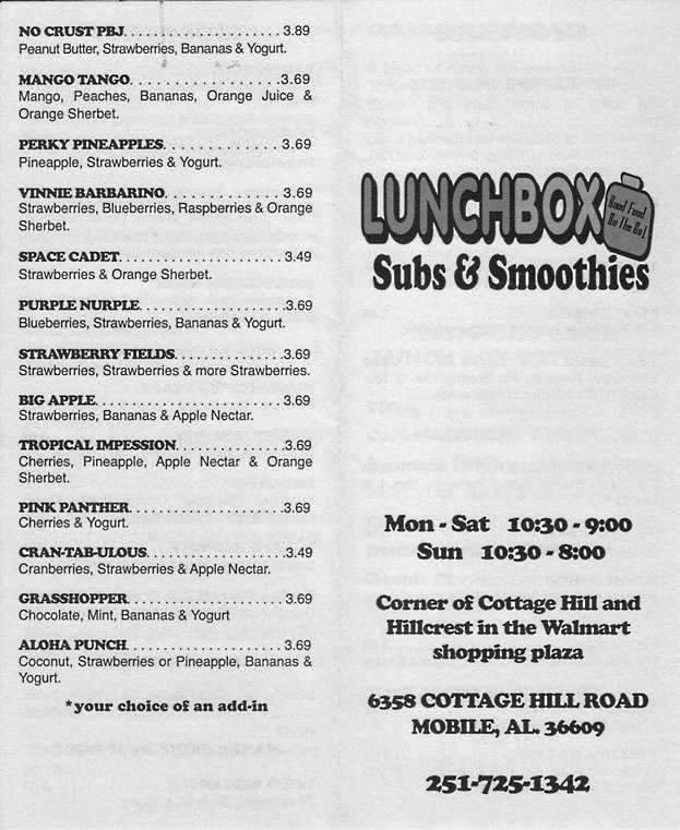 /380150487/Lunchbox-Subs-Smoothies-Mobile-AL - Mobile, AL