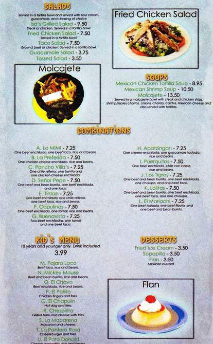 Las Margaritas - Opelika, AL menu_pic