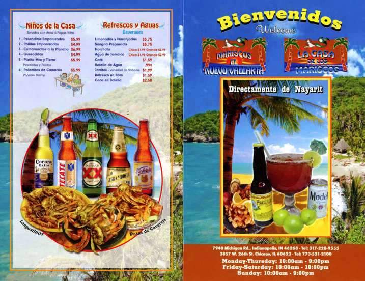 La Casa De Los Mariscos - Indianapolis, IN menu_pic