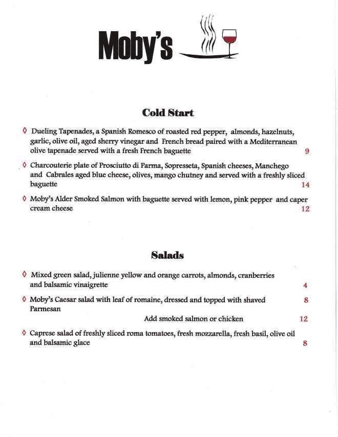Moby's Bistro - Polson, MT menu_pic