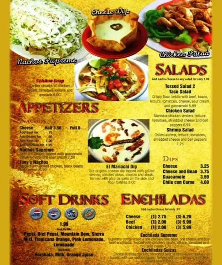 Mariachi Grill - Rochester, NY menu_pic
