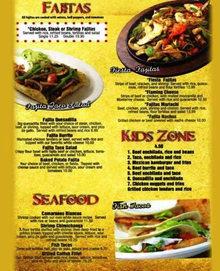 Mariachi Grill - Rochester, NY menu_pic