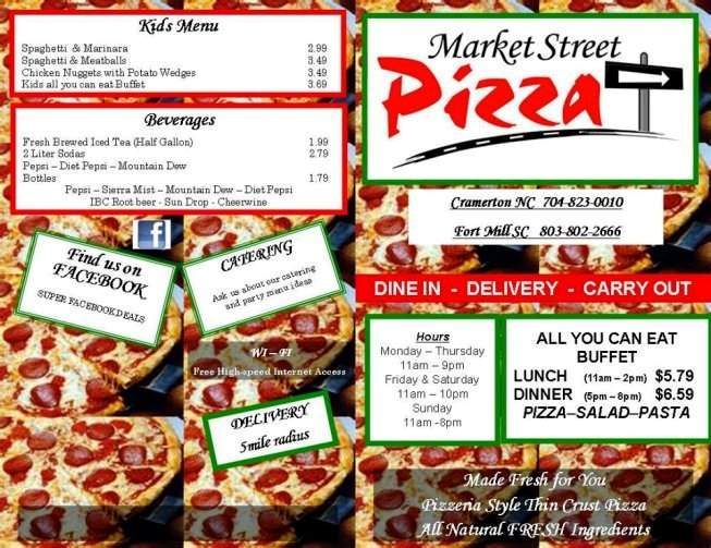 Market Street Pizza - Fort Mill, SC menu_pic