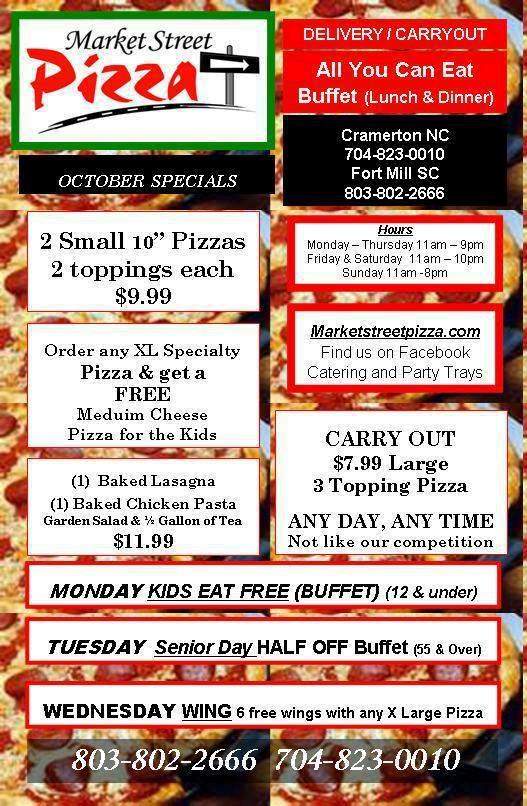 Market Street Pizza - Fort Mill, SC menu_pic