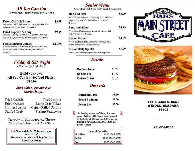 /380149530/Nans-Main-Street-Cafe-Atmore-AL - Atmore, AL