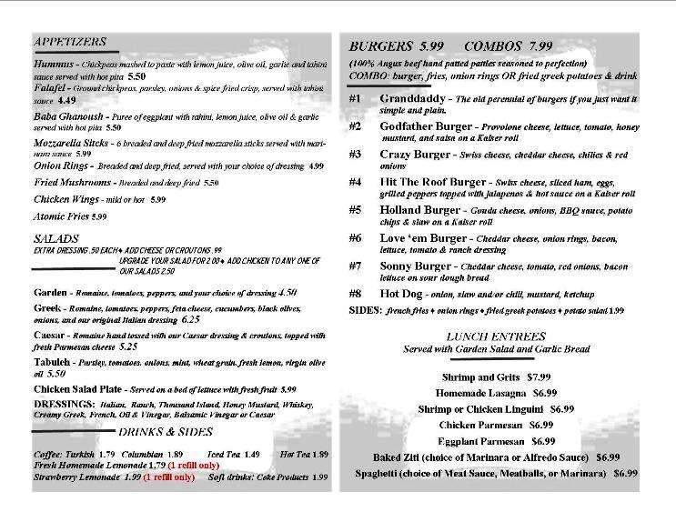 Olde Europe - Florence, SC menu_pic