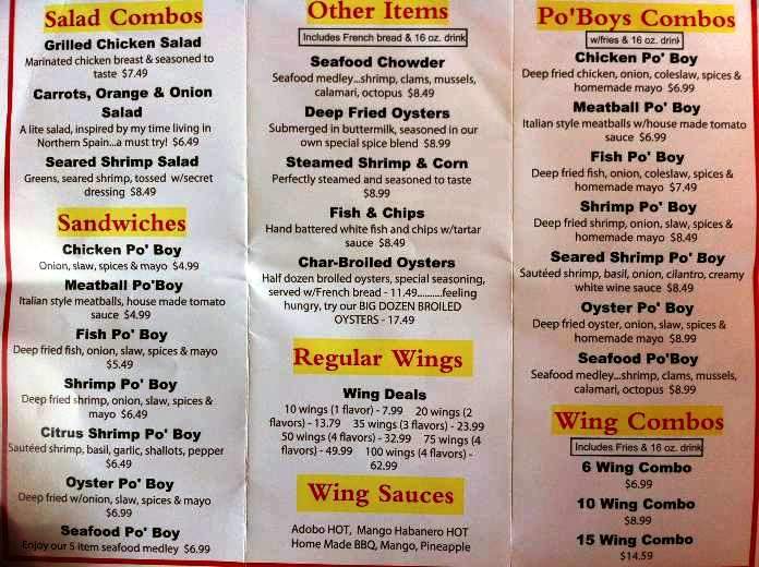 Po' Boys - Manteca, CA menu_pic