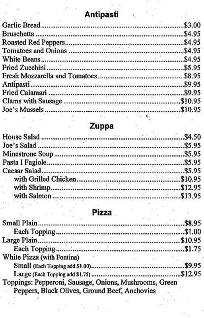 Pepinos Italian Kitchen - Burtonsville, MD menu_pic