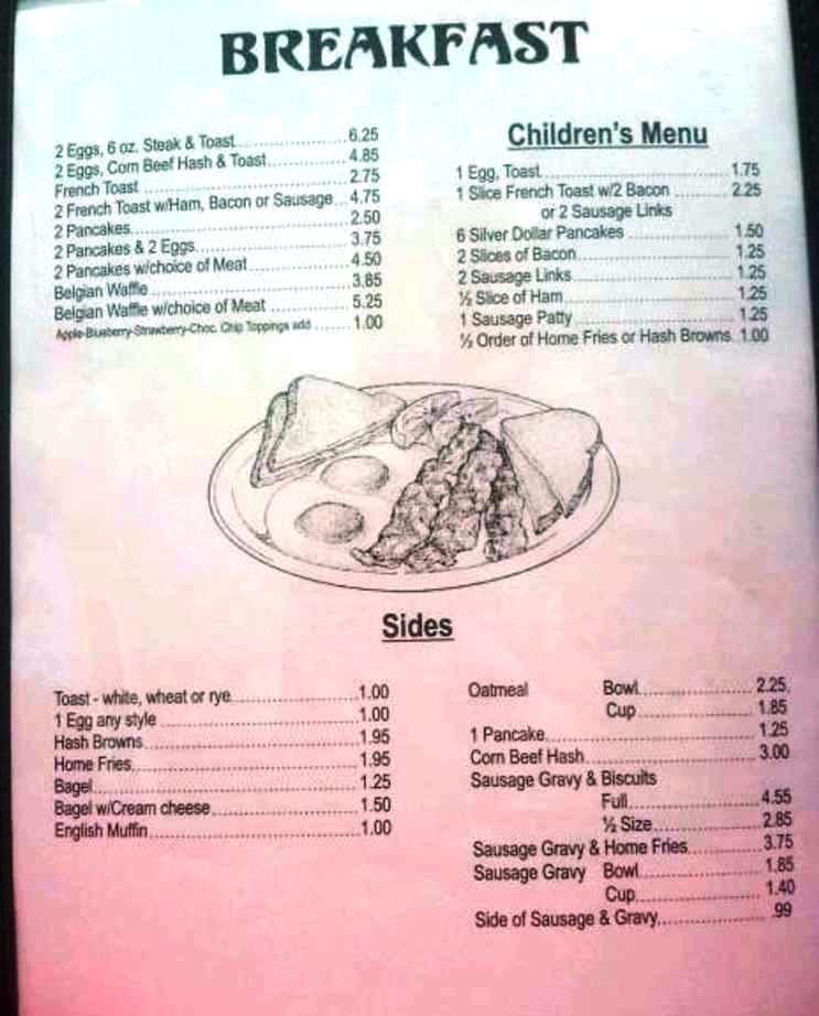 Paulette's Restaurant - Fostoria, OH menu_pic