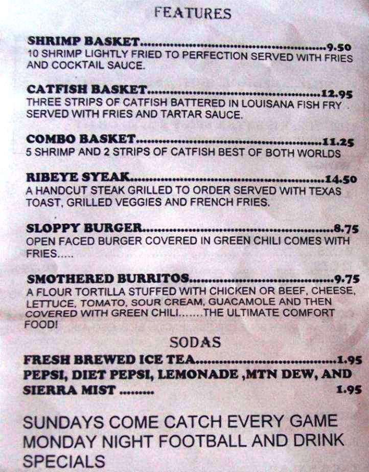 RnR Grill and BAR - Colorado Springs, CO menu_pic