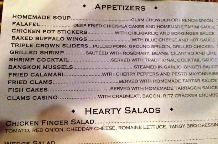 Rustic Table - Winthrop, MA menu_pic
