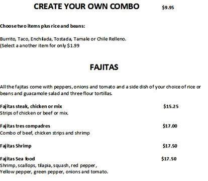 Red Iguana - Kingston, NH menu_pic