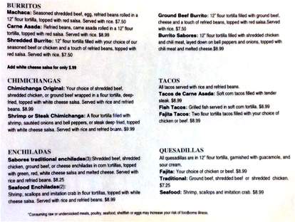Sabores Mexican Cuisine of Bella Vista - Bella Vista, AR menu_pic
