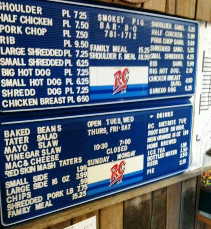 Smokin' Hogg Bar-B-Que - Versailles, KY menu_pic