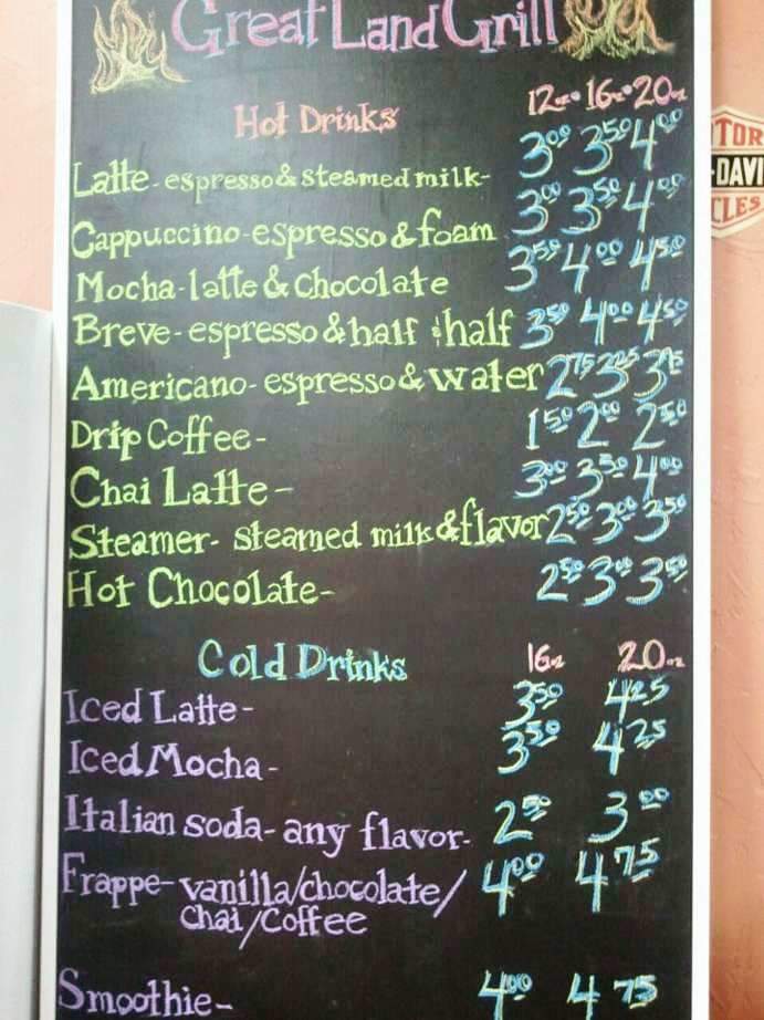 The Great Land Grill - Anchorage, AK menu_pic