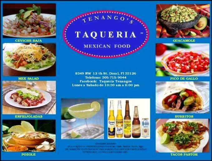 Taqueria Tenangos - Miami, FL menu_pic