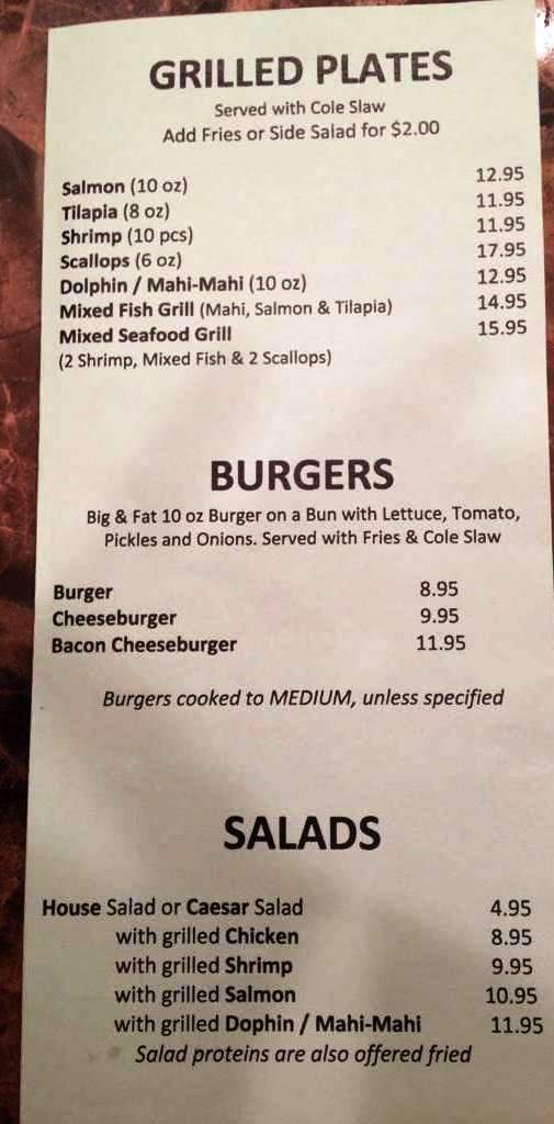 Tin Fish Tradition Square - Port St Lucie, FL menu_pic