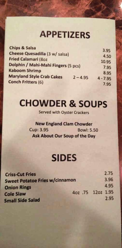 Tin Fish Tradition Square - Port St Lucie, FL menu_pic