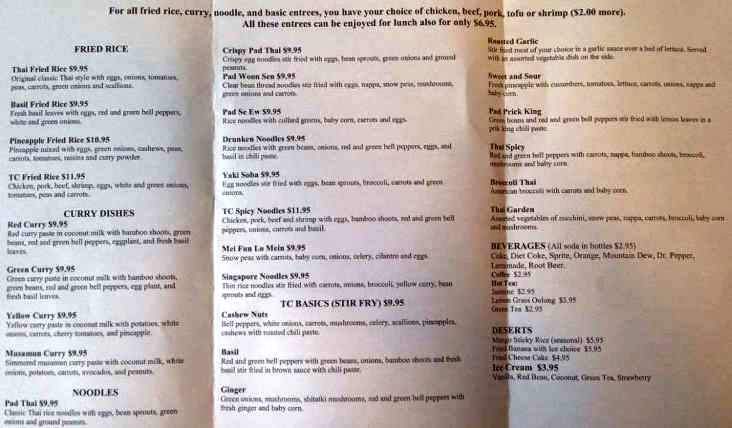 T-Flys Sports Bar Grill - Tarpon Springs, FL menu_pic